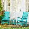 Arceso Outdoor Rocking Chair, HDPS Poly Rocking Chair, All Weather Resistant Plastic Outdoor Indoor Porch Rocker, Heavy Duty Rocker for Patio,  Garden - 3 of 4