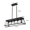 31"H Farmhouse 5-Lights Vintage Metal Pendant Light, Adjustable Metal Cage Chandeliers,Ceiling Lights Light Fixtures -The Pop Home - 4 of 4