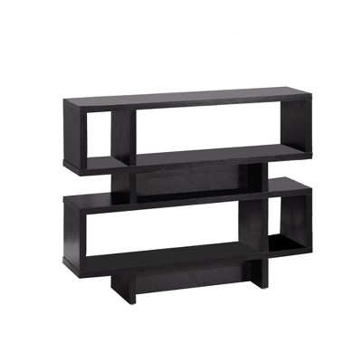 Contemporary Style Sofa Console and Display Cabinet Black - Benzara