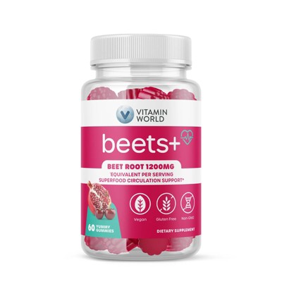 Vitamin World - Beets+Gummies - Sueprfood Support Gummies  60ct