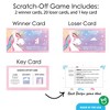 Big Dot of Happiness Unicorn Party Game Scratch Off Cards, Fun Party Activity for Kids, Rainbow Unicorn Birthday Game for Girls - 22 Count - 4 of 4