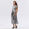 Women's Metallic Belted Midi A-Line Dress - A New Day™ - 3 of 3