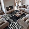 World Rug Gallery Bohemian Lines Indoor Area Rug - 2 of 4