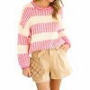 Women's Melissa Spring Ribbed Sweater - Vine & Love - 2 of 4