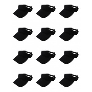 12 Pack Sun Visor Hats Stylish Protection for Sun and Heat - 1 of 4