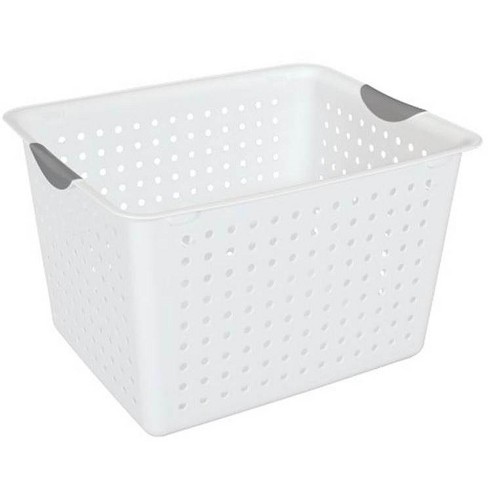 Gracious Living Large Plastic Storage Caddy Tote W/2 Compartments W/handle  Under Sink Organizer For Cleaning Supplies, Crafts, Make-up, White (6 Pack)  : Target