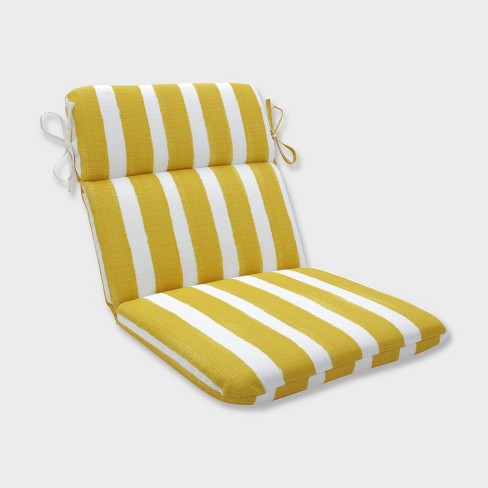 Nico Pineapple Rounded Corners Outdoor Chair Cushion Yellow