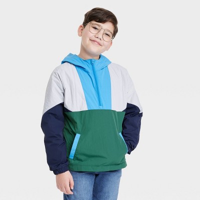 Boys' Quarter Zip Colorblock Jacket - Cat & Jack™
