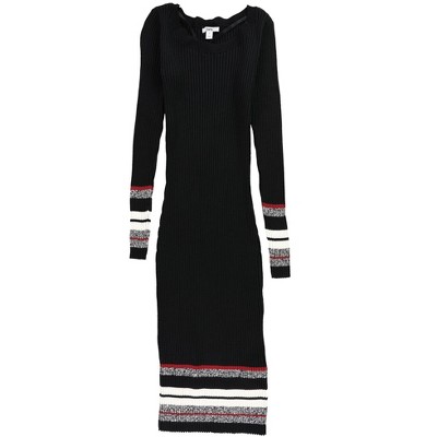 bar III Womens Ribbed-Knit Midi Sweater Dress