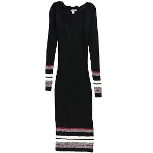 bar III Womens Ribbed-Knit Midi Sweater Dress - 1 of 2