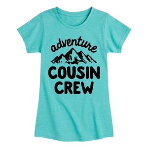 Girls' - Instant Message - Adventure Cousin Crew Fitted Short Sleeve Graphic T-Shirt - 1 of 4