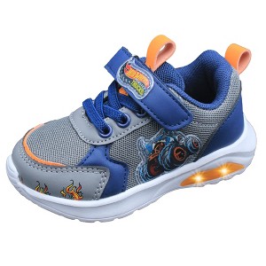Hot Wheels Monster Trucks Toddler Boys' Light-Up Sneakers - 1 of 4