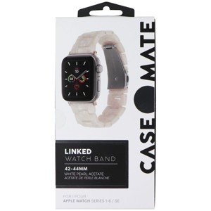 Case-Mate Linked Band for Apple Watch 42-44mm Series SE/7/6/5/4 - White Pearl - 1 of 1