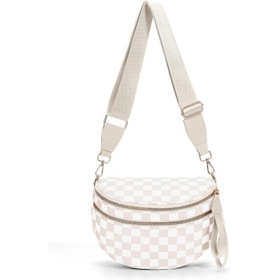 BEAFUP Women's Nylon Fanny Pack - A Chic and Versatile Crossbody Bum Bag in Khaki for Street Style Enthusiasts