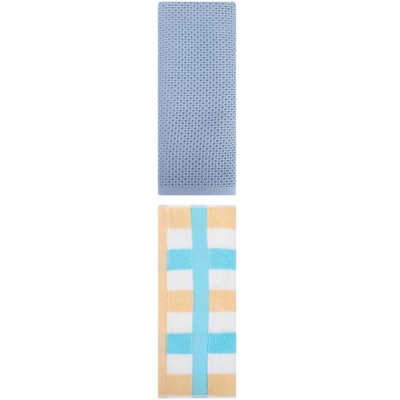 REGALWOVEN Cotton Soft Absorbent Bathroom Hand Towel for Kitchen Hotel and Spa 13" x 30"/13" x 29" 2 Pcs