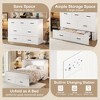 Queen Size Murphy Bed with 1 Large Storage Drawer and Charging Station - 4 of 4