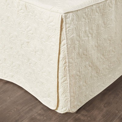 King Cream Microfiber Quilted Bedspread Set with Shams