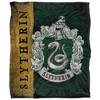 Harry Potter House Crest Slytherin Silky Touch Blanket White 50X60 - 2 of 4