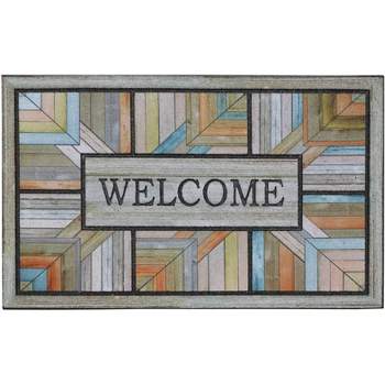 1'6"x2'6" 'Welcome' Colorful Roots Doorscapes Mat - Mohawk
