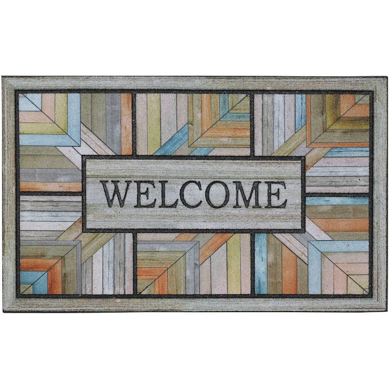 1&#39;6&#34;x2&#39;6&#34; &#39;Welcome&#39; Colorful Roots Doorscapes Mat - Mohawk, 1 of 5