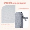 SEVOBAL 2Pack Seat Cushions with Premium Soft Cotton Filling, Non-Slip Bottom, Comfortable Durable Chair Pads for Living Room, Light Gray, - 4 of 4