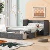 Queen Size Murphy Bed with USB Port and a Large Drawer - 2 of 4