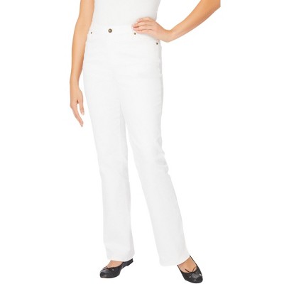 Woman Within Women's Plus Size Tall Comfort Curve Bootcut Denim Jean