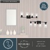 VAXCEL Park Ridge Transitional Bathroom Vanity Lighting Fixture, Clear Cylinder Glass Shade - 4 of 4