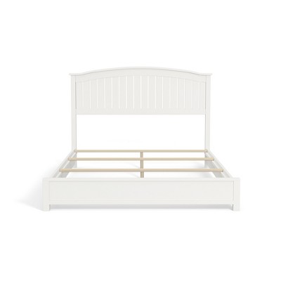 Eluxury Modern Off-white Wooden Bed Frame With Headboard, Twin : Target