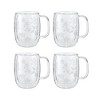 ZWILLING Sorrento Double Wall Glass Snowflake Coffee Mugs, Set of 4, 12oz. Each - 2 of 4