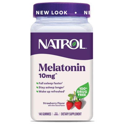 Natrol Melatonin 10mg Sleep Aid Gummies - Strawberry - 140ct