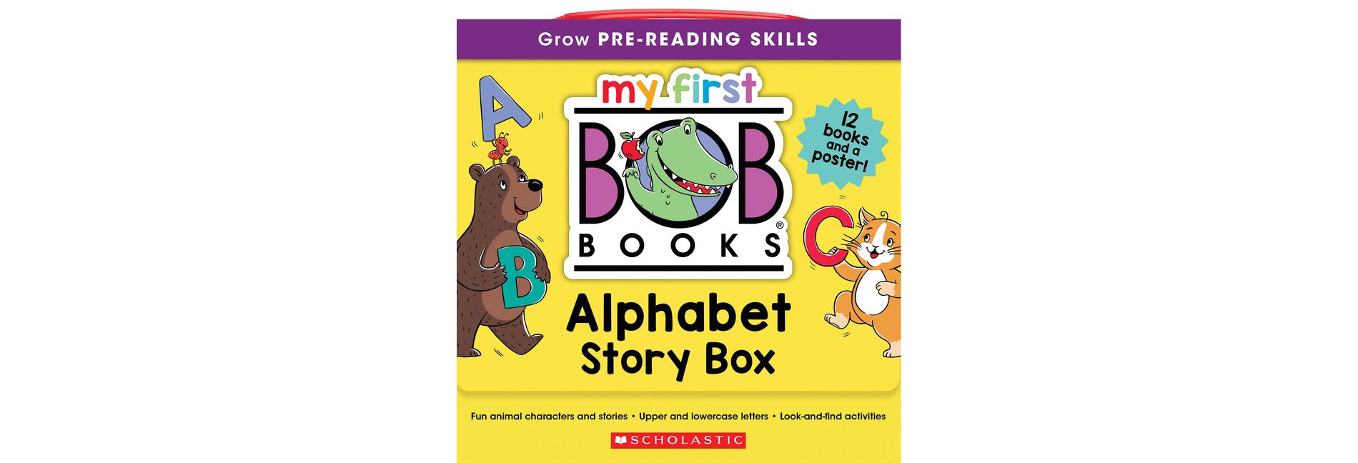 My First Bob Books - Alphabet Story Box Phonics, Letter Sounds, Ages 3 and Up, Pre-K (Reading Readiness) - by  Lynn Maslen Kertell