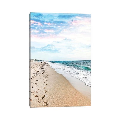 iCanvas A Walk on The Beach by 83 Oranges Canvas Print Wall Art