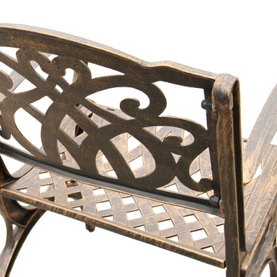 Bronze Cast Aluminum Ornate Traditional Outdoor Dining Chair