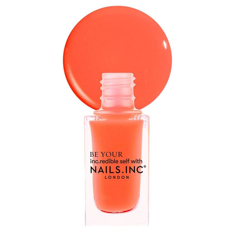 Nails Inc. Nail Polish - Neon Orange - Sunbeam Crescent - 0.27 fl oz, 3 of 8