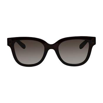 Salvatore Ferragamo   Womens Rectangle Sunglasses Crystal Brown 52mm