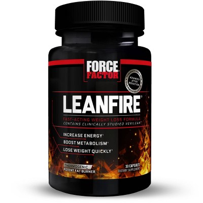 Force Factor LeanFire Pre-Workout and Fat Burner Capsules - 30ct