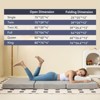 Vipbear three-fold memory foam mattress, 3/4-inch single-fold mattress, foldable and washable bedspread, travel and guest pad, grey - 4 of 4