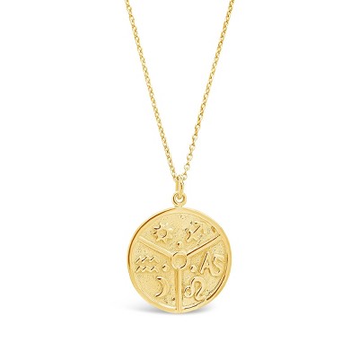 SHINE by Sterling Forever Sterling Silver Houses of Astrology Pendant Necklace