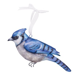 Gallerie II Metal Capiz Blue Jay Ornament - 1 of 3