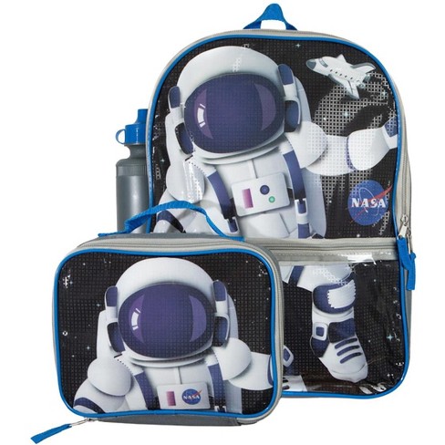 Bioworld Nasa Astronaut Accessories 3-Piece Mega Set 16" Kids Backpack Grey - image 1 of 4