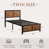 Twin/Full/Queen Size Bed Frame with Wood Headboard and Footboard, 14 Inch Platform Mattress Foundation, No Box Spring Needed Bed - 2 of 4