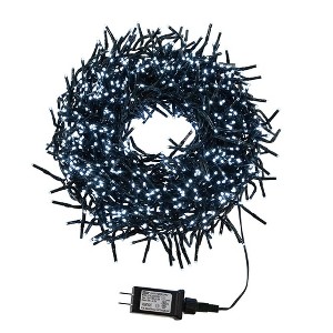 Kurt Adler CUL 1000 Light 33-Foot Cluster Light Set with Cool White 3MM LED Bulbs - 1 of 4