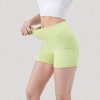 Anna-Kaci Active Women's High Waist Workout Shorts with Side Pockets and Seam-Contoured Fit for Flexible Movement - 4 of 4