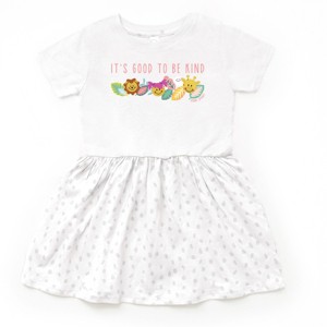 The Juniper Shop Mini Smiley It's Good To Be Kind Aria Toddler Dress - 1 of 4