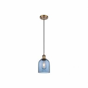 Bella - 1 Light Cord Hung Mini Pendant In Industrial Style-9.5 Inches Tall and 5.5 Inches Wide - 1 of 1