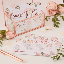 "Bride To Be" Advice Party Card