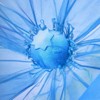 Wikineon Giant Artificial Flower for Reception Decoration: 5.58 ft Blue Huge Artificial Silk Flowers with Standing Base for Wedding and so on - 4 of 4