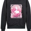 Women's - Wicked - Glinda Portrait Logo Lightweight French Terry Wide Neck Long Sleeve Shirt - 2 of 4