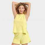 Women's Terry Tank Top - A New Day™ Yellow